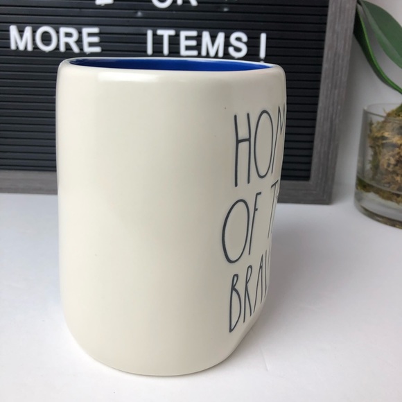 ©️ NEW Rae Dunn HOME OF THE BRAVE mug - Picture 5 of 10
